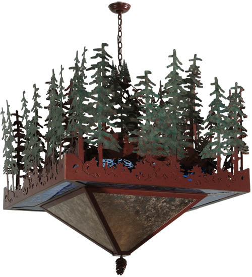 Meyda Tiffany Pine Lake 137023 Pendant Light - Rust, Custom