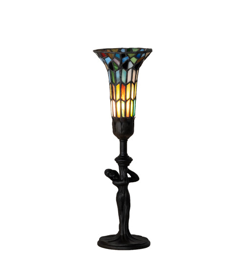 Meyda Tiffany Lighting 13720 Nouveau Lady One Light Accent Lamp Lamp Bronze / Dark