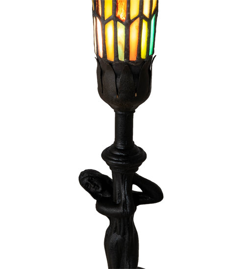 Meyda Tiffany Lighting 13720 Nouveau Lady One Light Accent Lamp Lamp Bronze / Dark