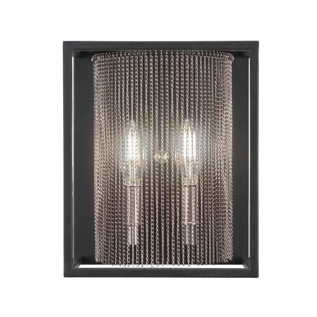Toltec Cadina 1301-mbbn Wall Sconce Light - Matte Black & Brushed Nickel