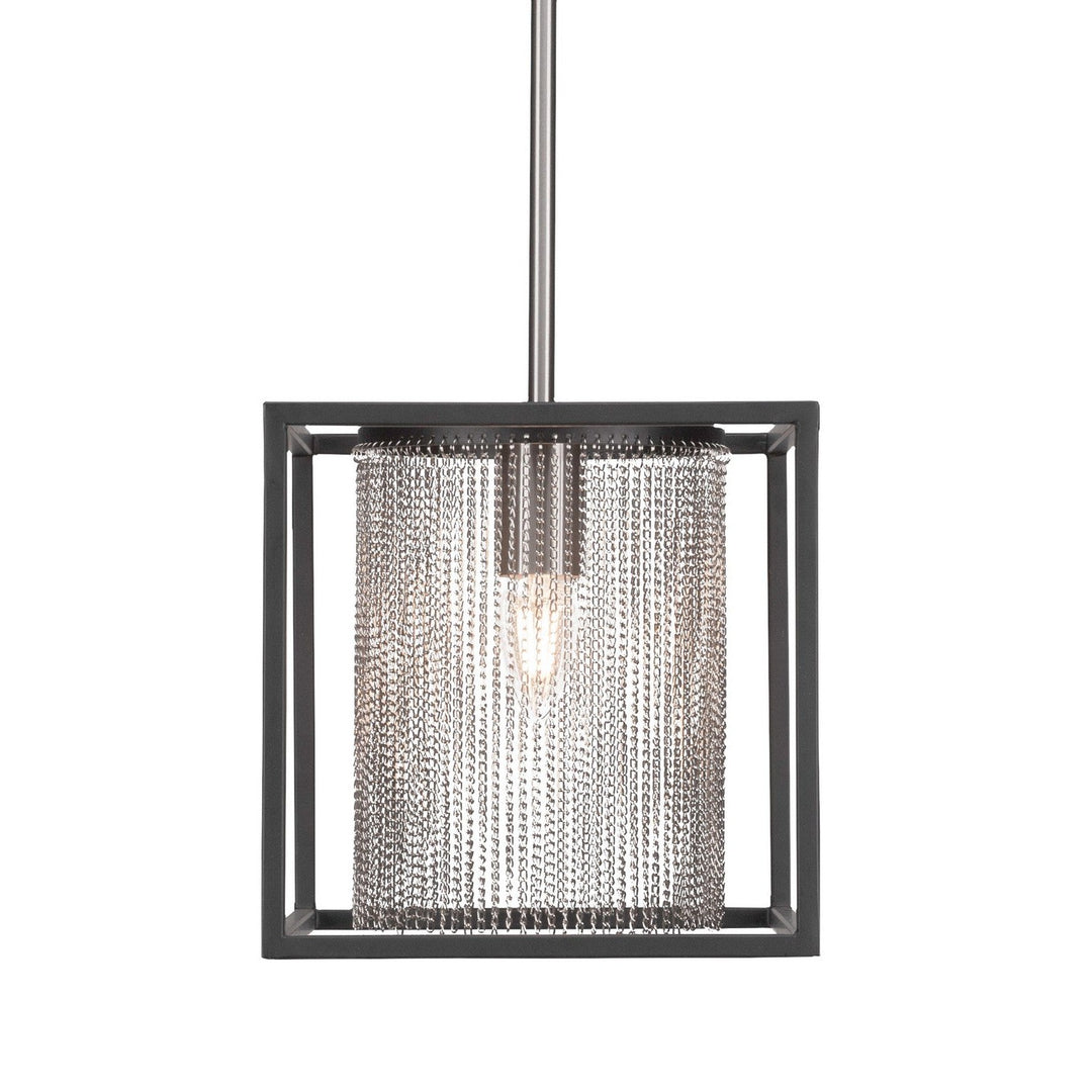 Toltec Cadina 1321-mbbn Pendant Light - Matte Black & Brushed Nickel