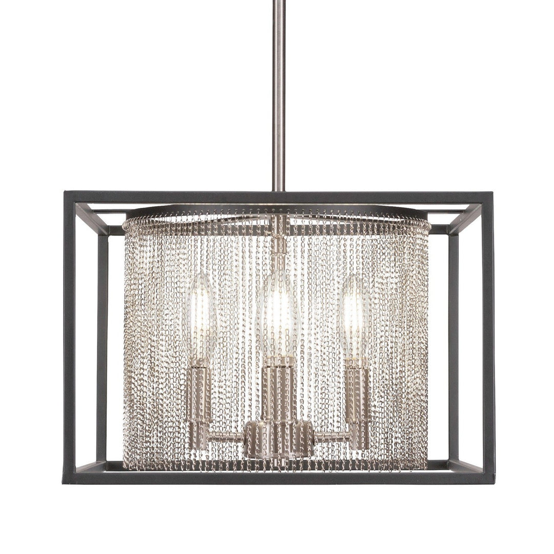 Toltec Cadina 1324-mbbn Pendant Light - Matte Black & Brushed Nickel