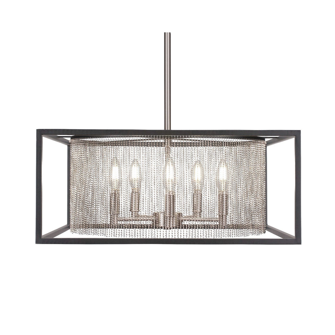 Toltec Cadina 1325-mbbn Chandelier Light - Matte Black & Brushed Nickel