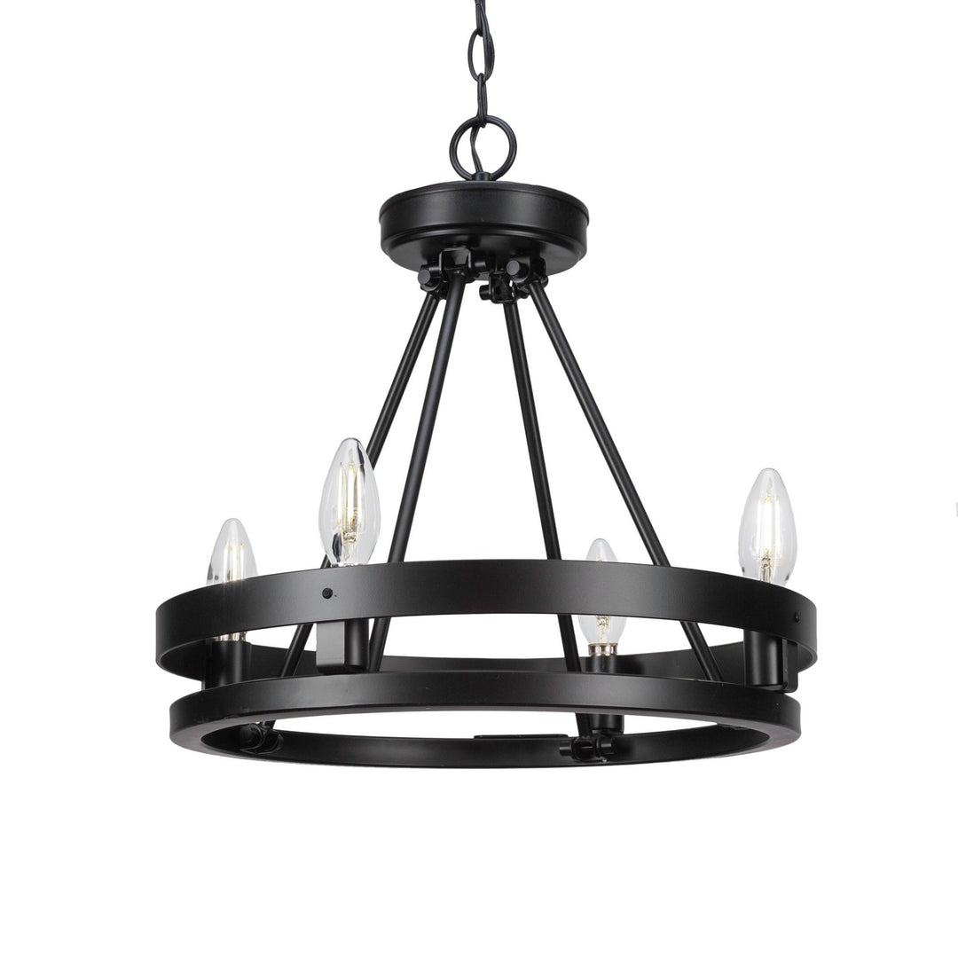 Toltec Belmont 2704-mb Chandelier Light - Matte Black