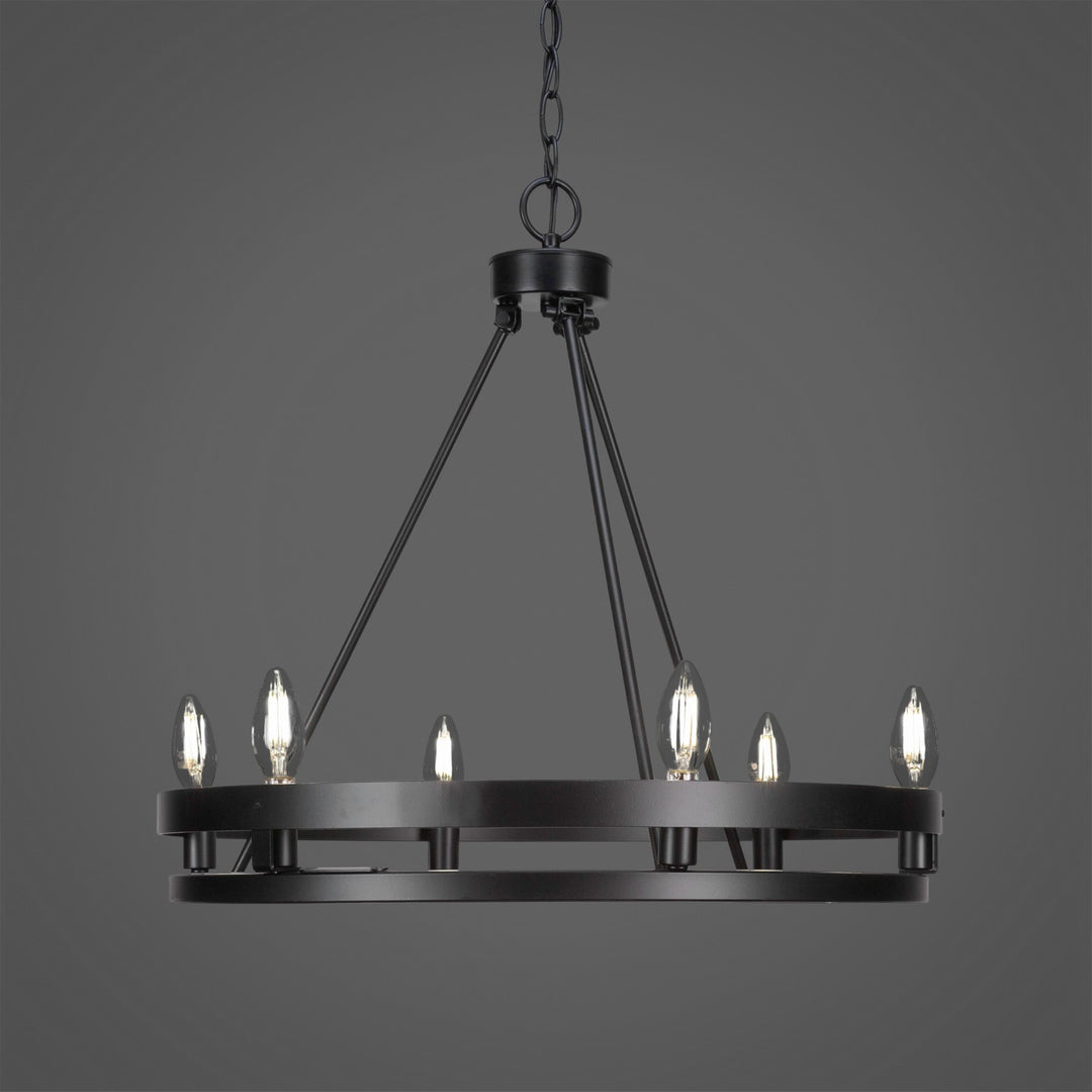 Toltec Belmont 2706-mb Chandelier Light - Matte Black