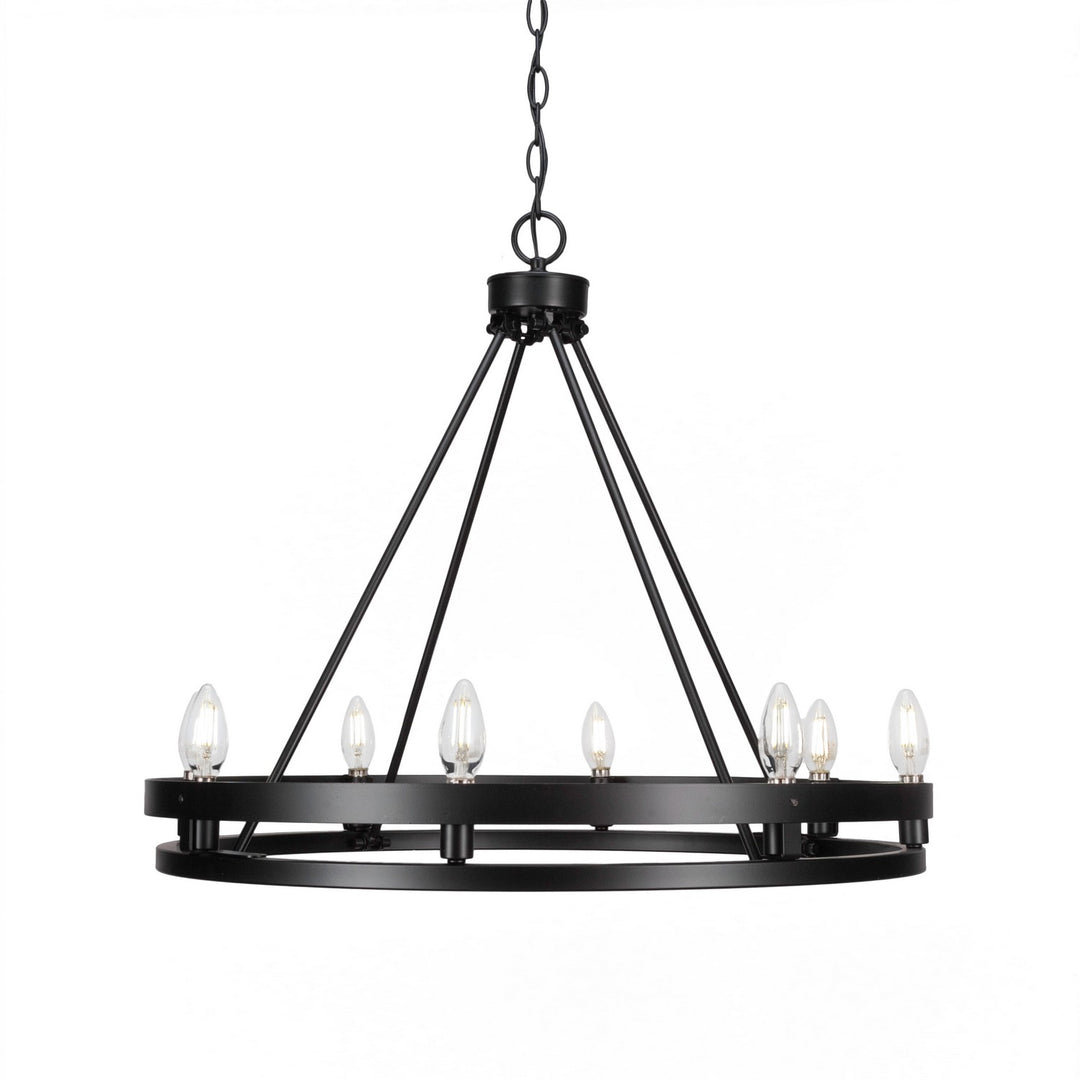 Toltec Belmont 2708-mb Chandelier Light - Matte Black