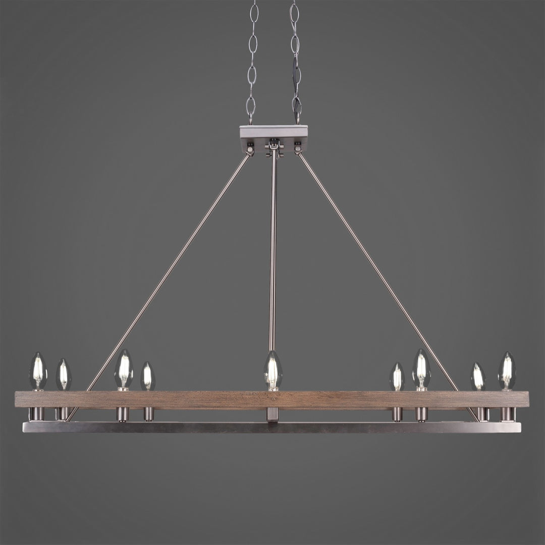 Toltec Belmont 2740-gpdw Pendant Light - Graphite & Distressed Wood