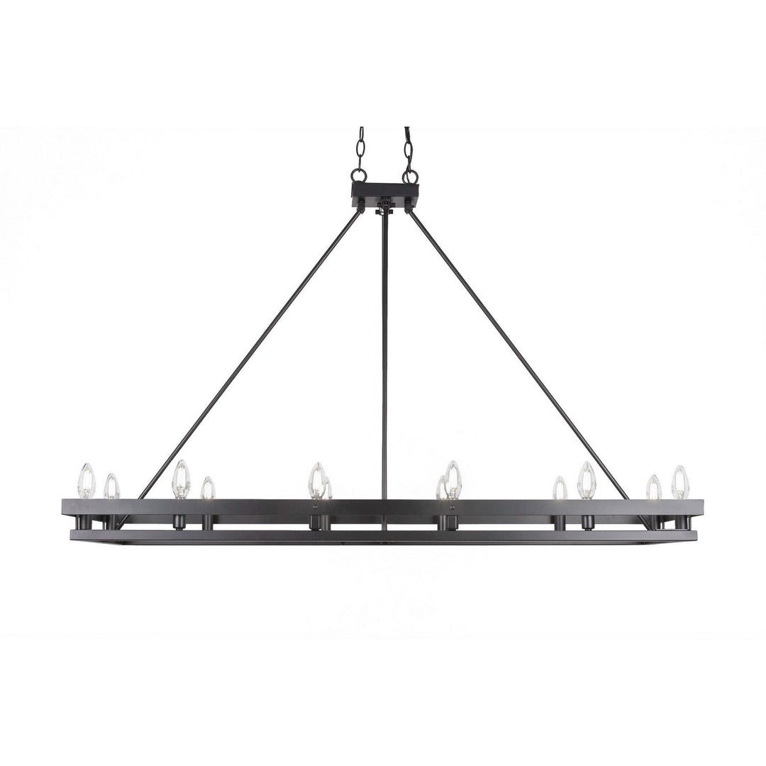 Toltec Lighting 2742-MB  Belmont Pendant Light Matte Black