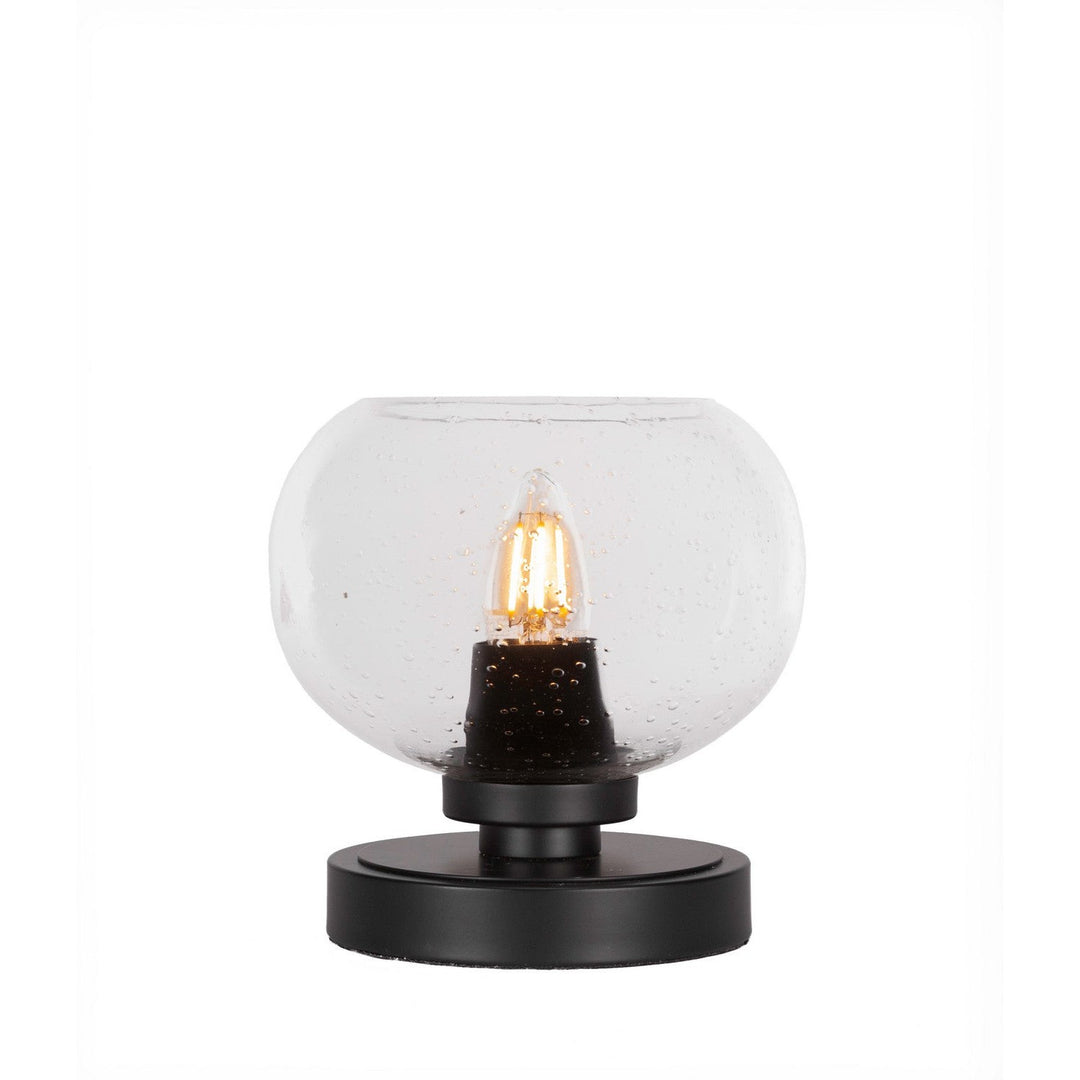 Toltec Lighting 51-MB-202 Modern Luna Lamp Matte Black