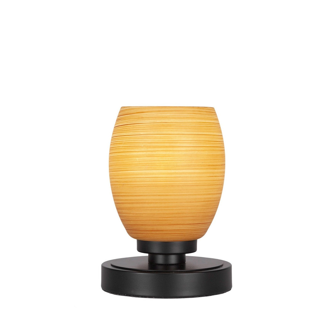 Toltec Lighting 51-MB-625 Modern Luna Lamp Matte Black