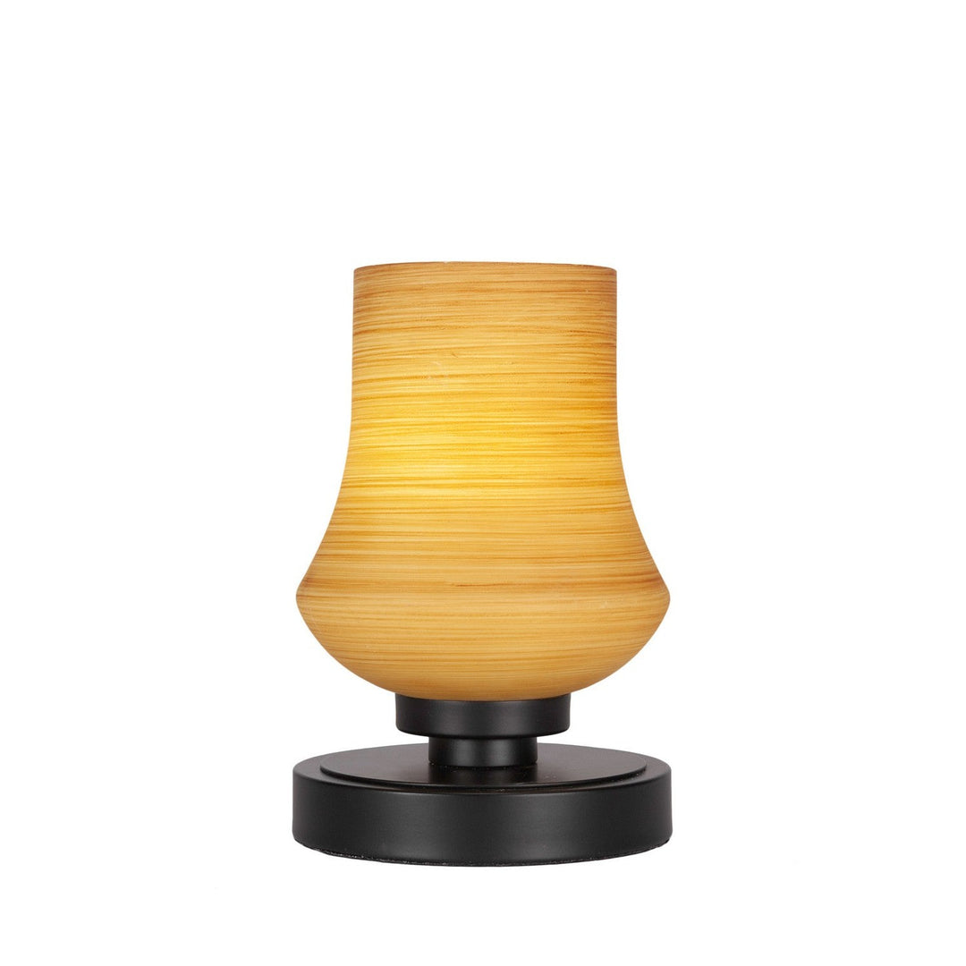 Toltec Lighting 51-MB-680 Modern Luna Lamp Matte Black