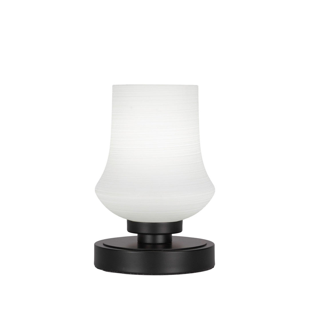 Toltec Lighting 51-MB-681 Modern Luna Lamp Matte Black