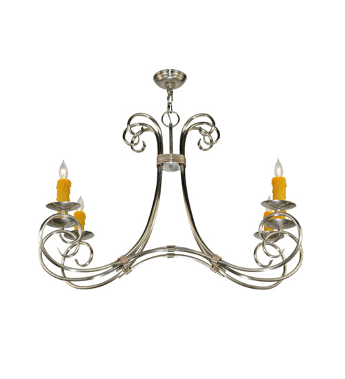 Meyda Tiffany Elon 137245 Chandelier Light - Brushed Nickel