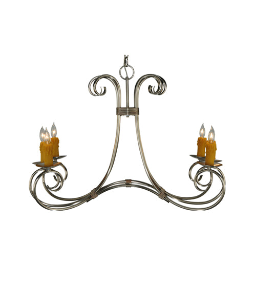 Meyda Tiffany Elon 137245 Chandelier Light - Brushed Nickel