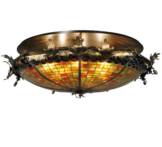 Meyda Tiffany Greenbriar Oak 137264 Ceiling Light - Antique Copper