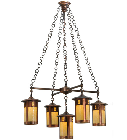 Meyda Tiffany Fulton 137268 Chandelier Light - Copper