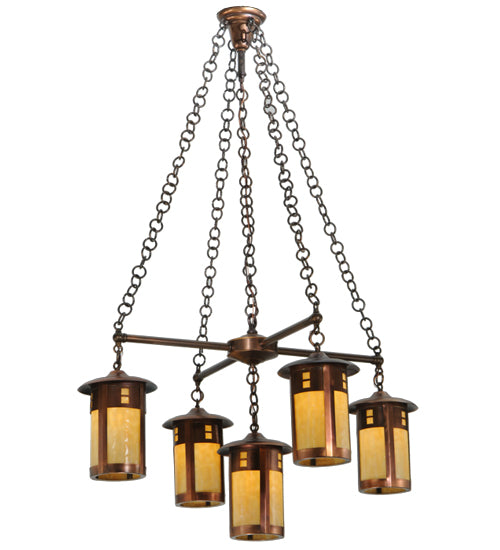 Meyda Tiffany Fulton 137268 Chandelier Light - Copper