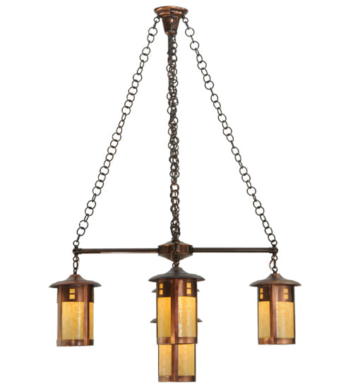 Meyda Tiffany Fulton 137268 Chandelier Light - Copper