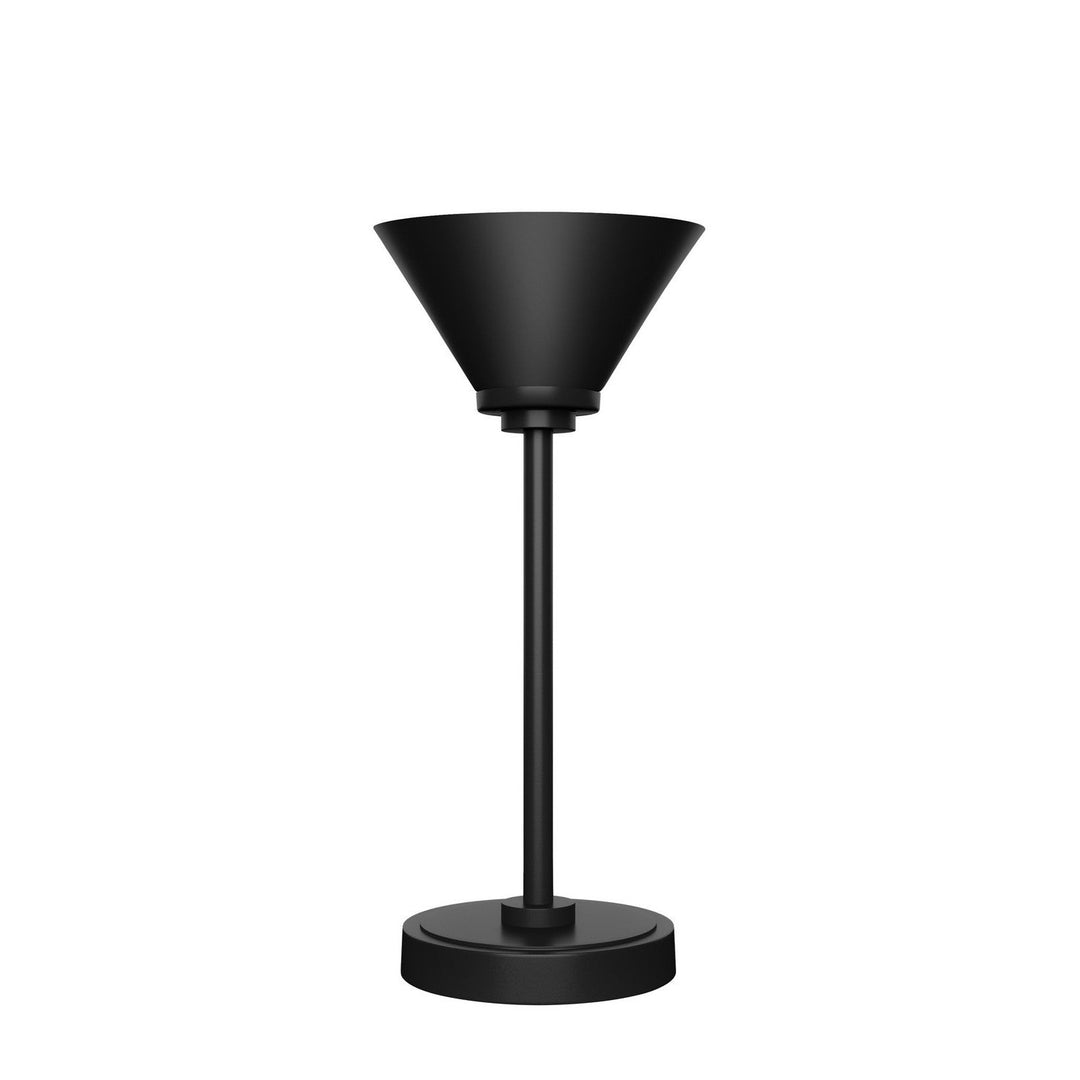 Toltec Lighting 53-MB-421 Modern Luna Lamp Matte Black