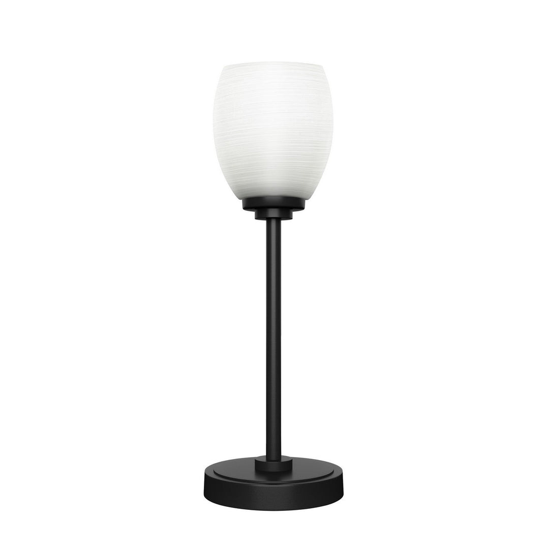 Toltec Lighting 53-MB-615 Modern Luna Lamp Matte Black