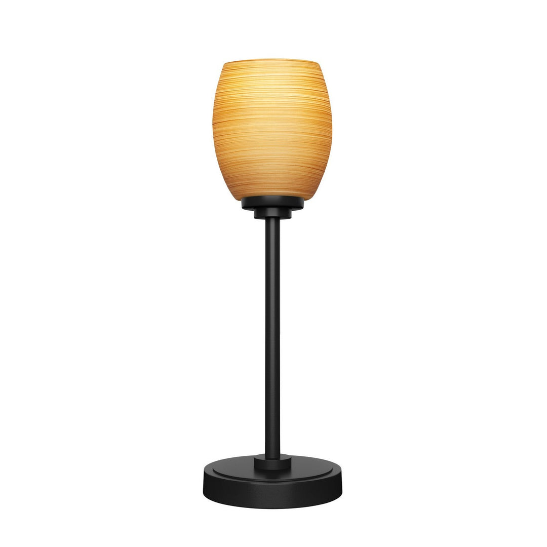 Toltec Lighting 53-MB-625 Modern Luna Lamp Matte Black