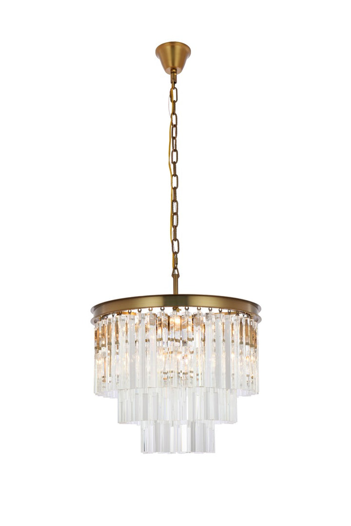 Elegant Sydney 1201D20SG/RC Chandelier Light - Satin Gold