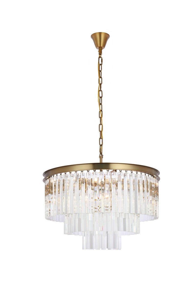 Elegant Sydney 1201D26SG/RC Chandelier Light - Satin Gold