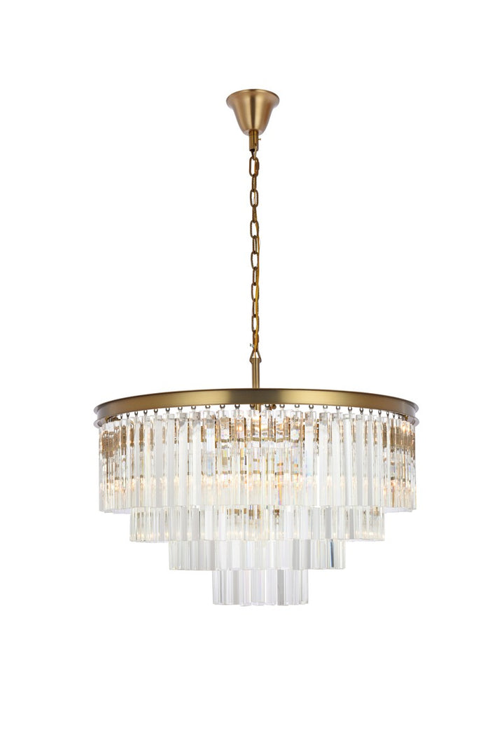 Elegant Sydney 1201D32SG/RC Chandelier Light - Satin Gold