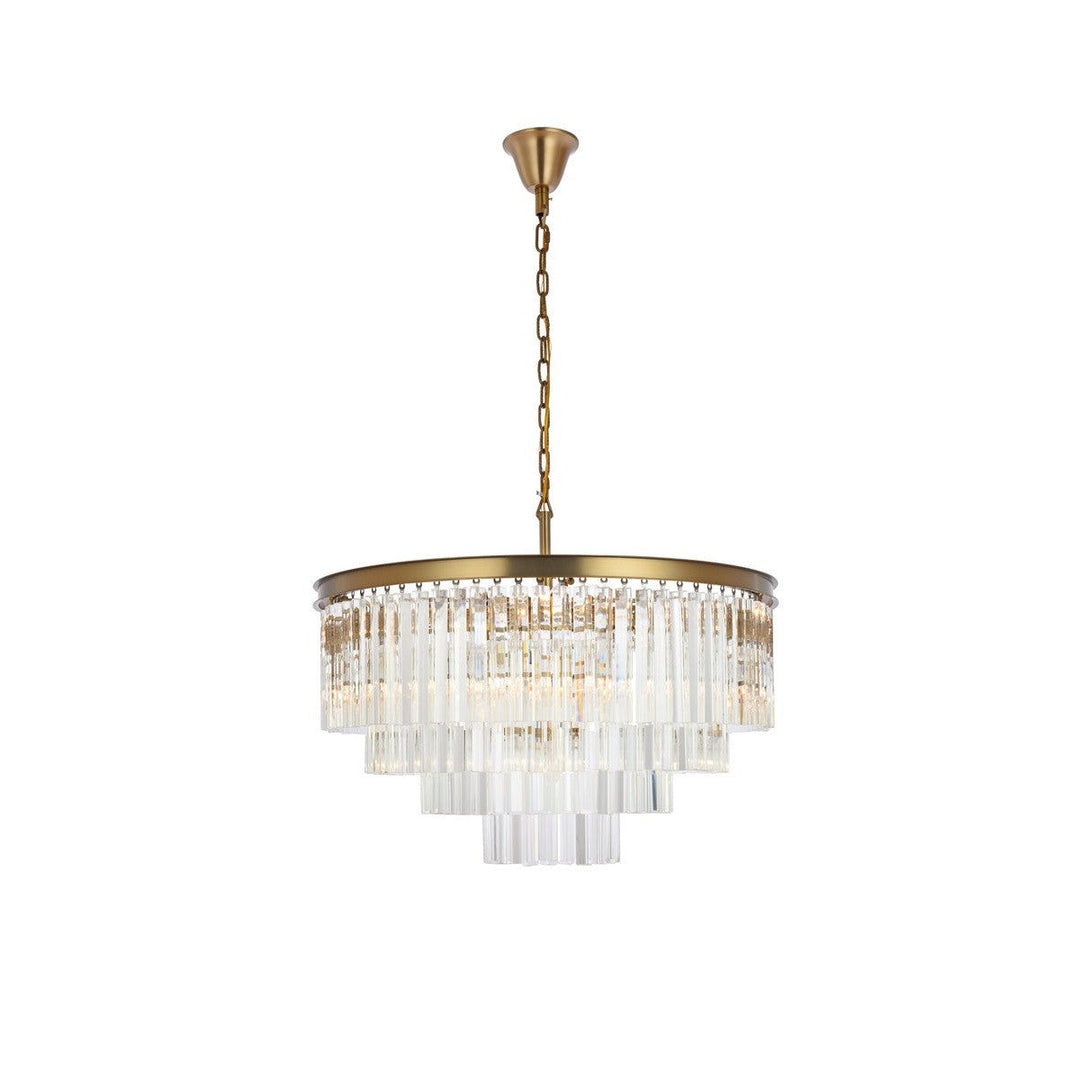 Elegant Sydney 1201D32SG/RC Chandelier Light - Satin Gold