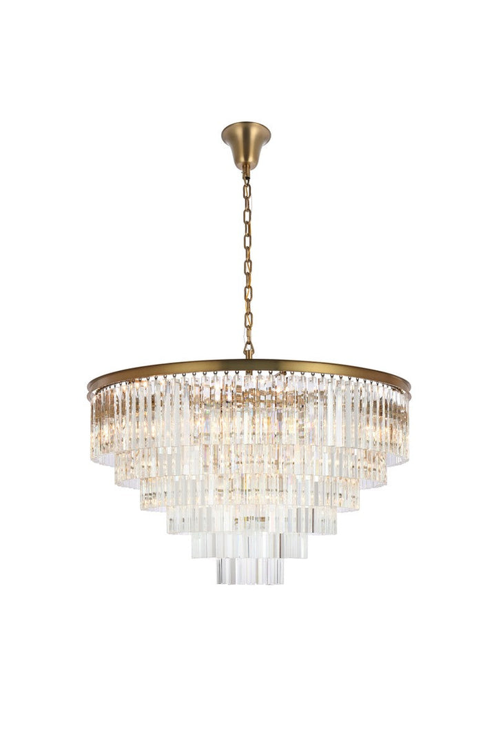 Elegant Sydney 1201D44SG/RC Chandelier Light - Satin Gold