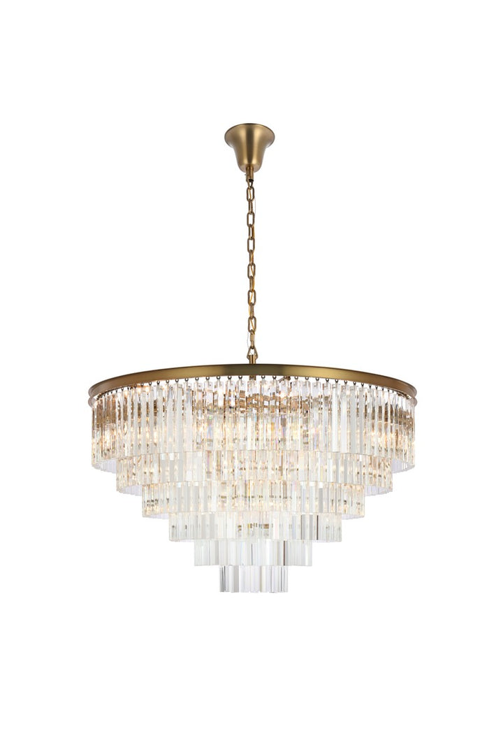 Elegant Sydney 1201D44SG/RC Chandelier Light - Satin Gold