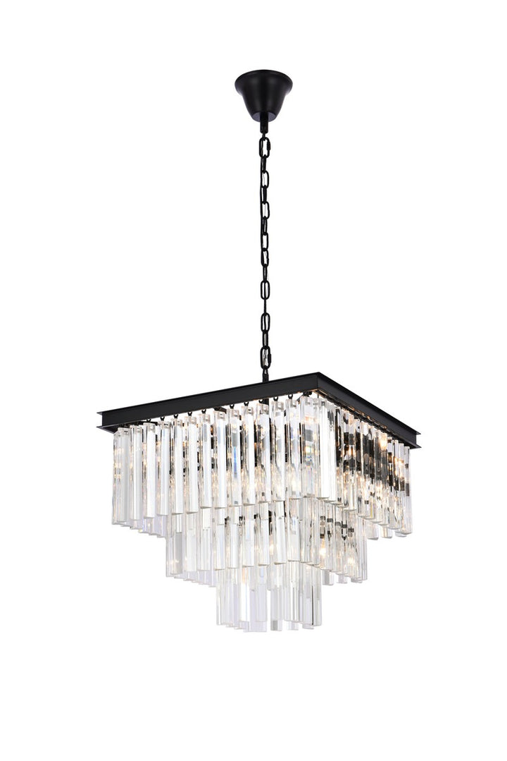 Elegant Sydney 1201S22MB/RC Chandelier Light - Matte Black