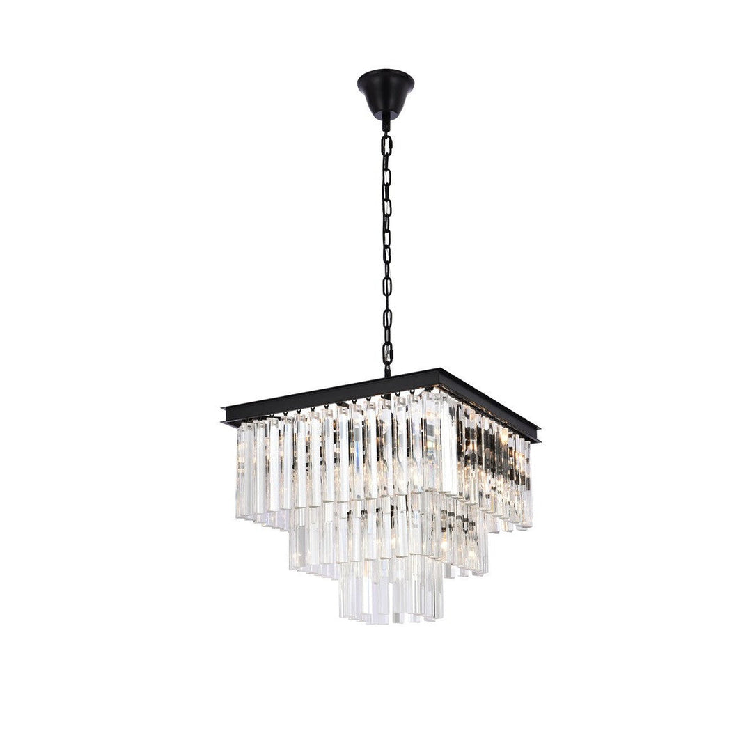 Elegant Sydney 1201S22MB/RC Chandelier Light - Matte Black