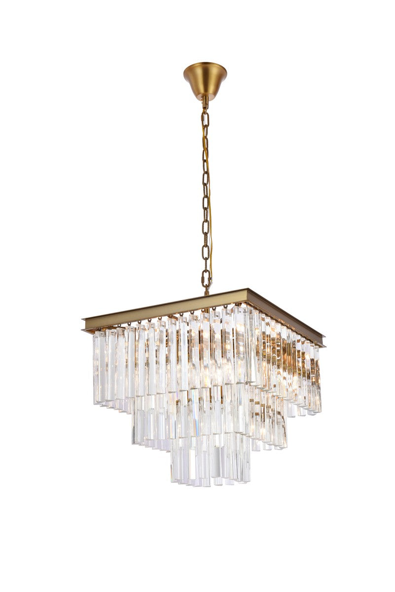 Elegant Sydney 1201S22SG/RC Chandelier Light - Satin Gold