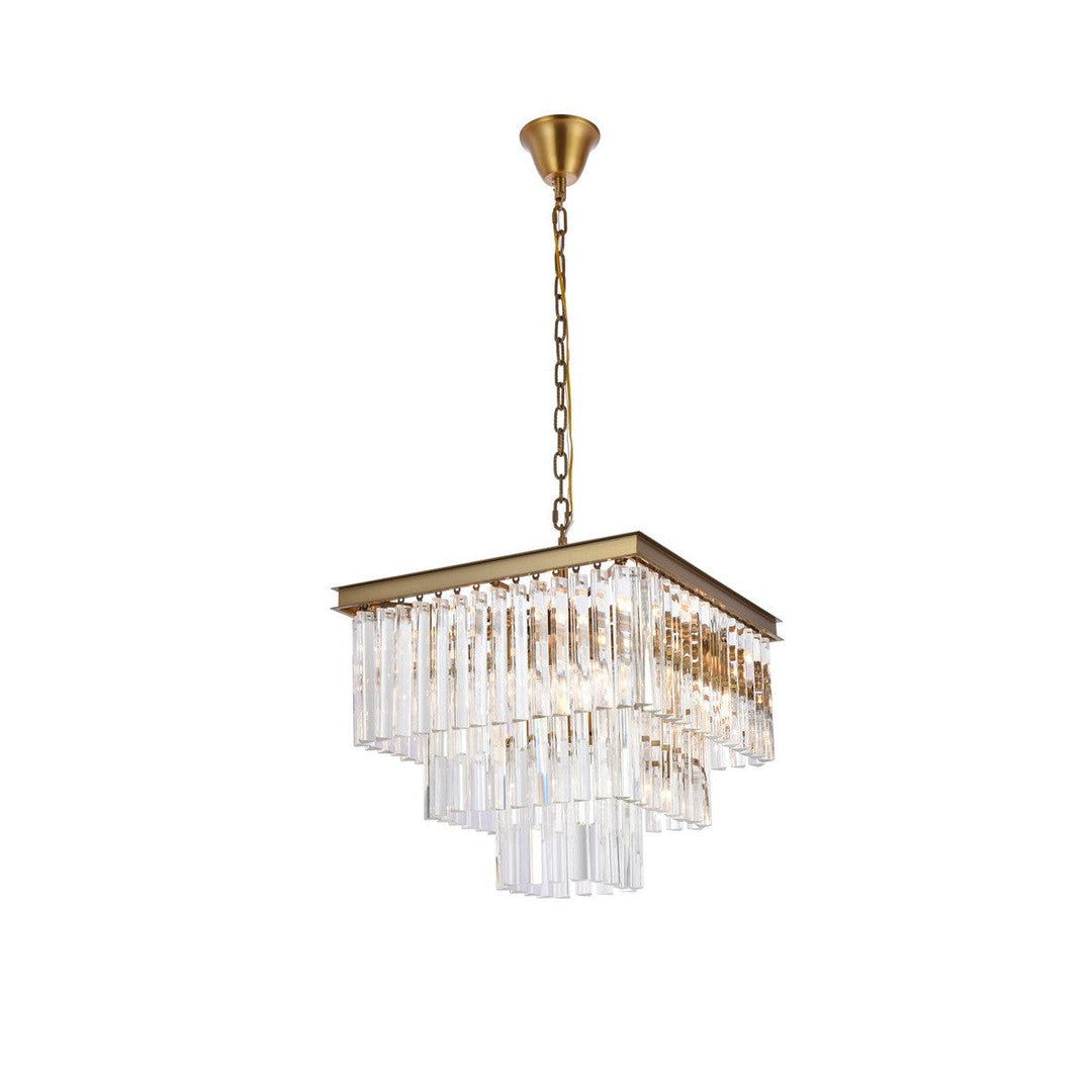 Elegant Sydney 1201S22SG/RC Chandelier Light - Satin Gold