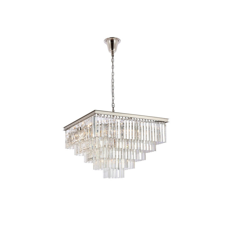 Elegant Sydney 1201S34PN/RC Chandelier Light - Polished Nickel