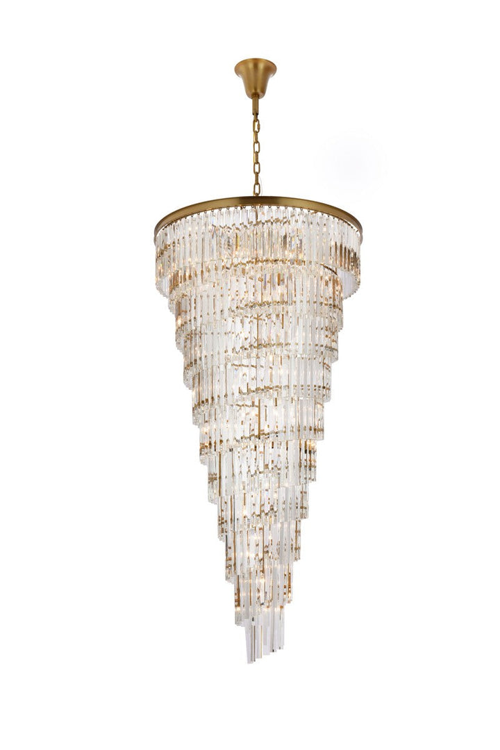 Elegant Sydney 1201SR36SG/RC Chandelier Light - Satin Gold