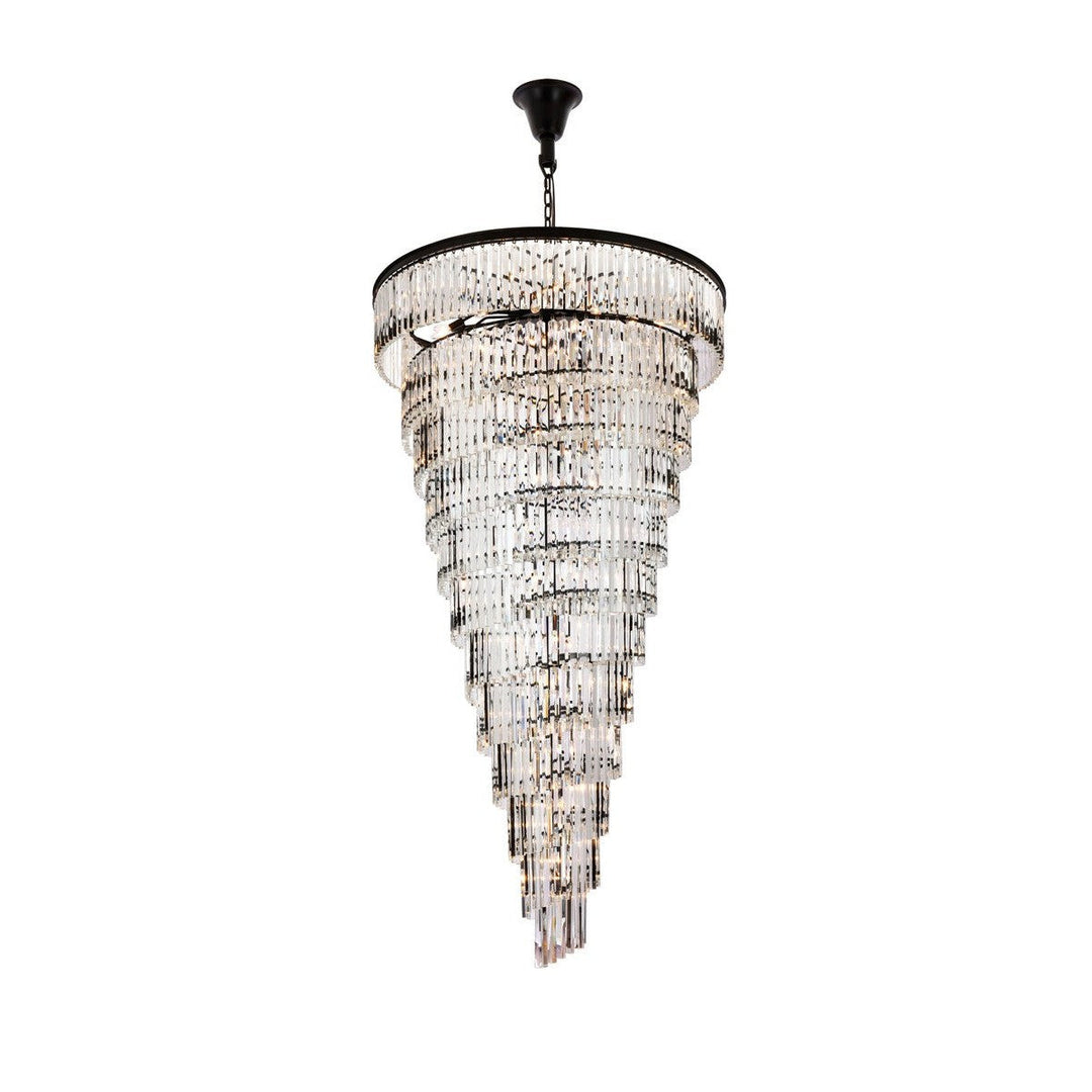 Elegant Sydney 1201SR48MB/RC Chandelier Light - Matte Black