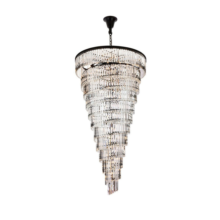 Elegant Sydney 1201SR48MB/RC Chandelier Light - Matte Black