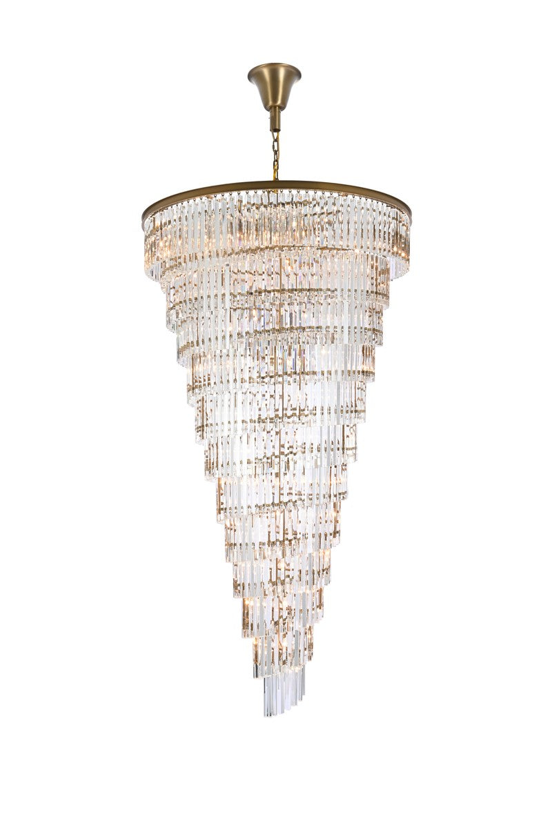 Elegant Sydney 1201SR48SG/RC Chandelier Light - Satin Gold