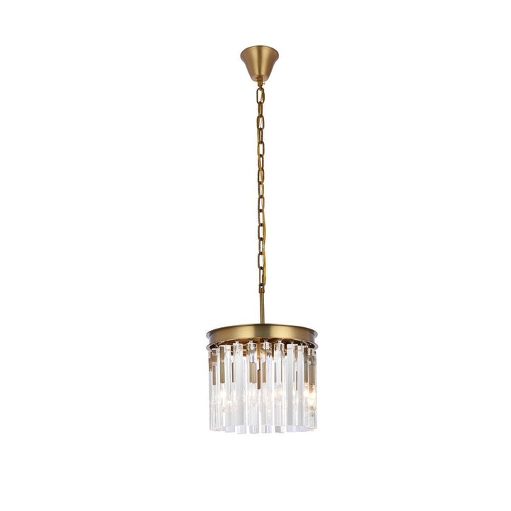 Elegant Sydney 1208D12SG/RC Pendant Light - Satin Gold