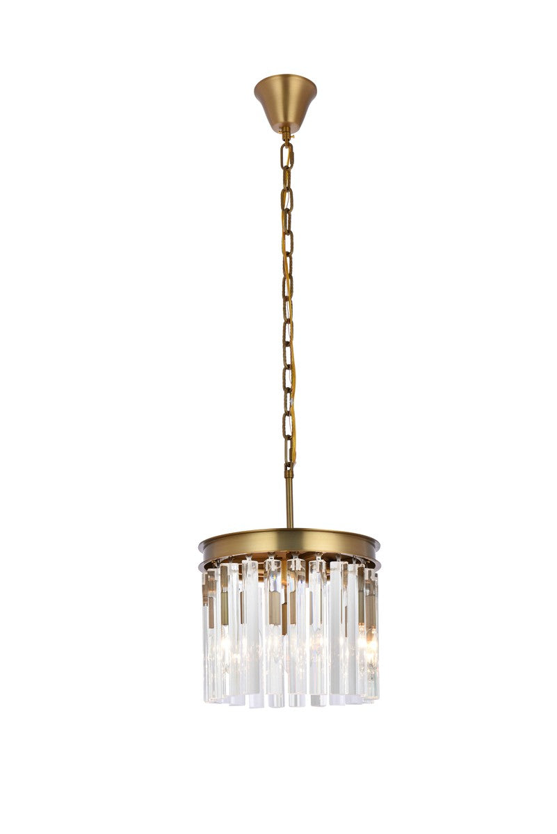 Elegant Sydney 1208D12SG/RC Pendant Light - Satin Gold