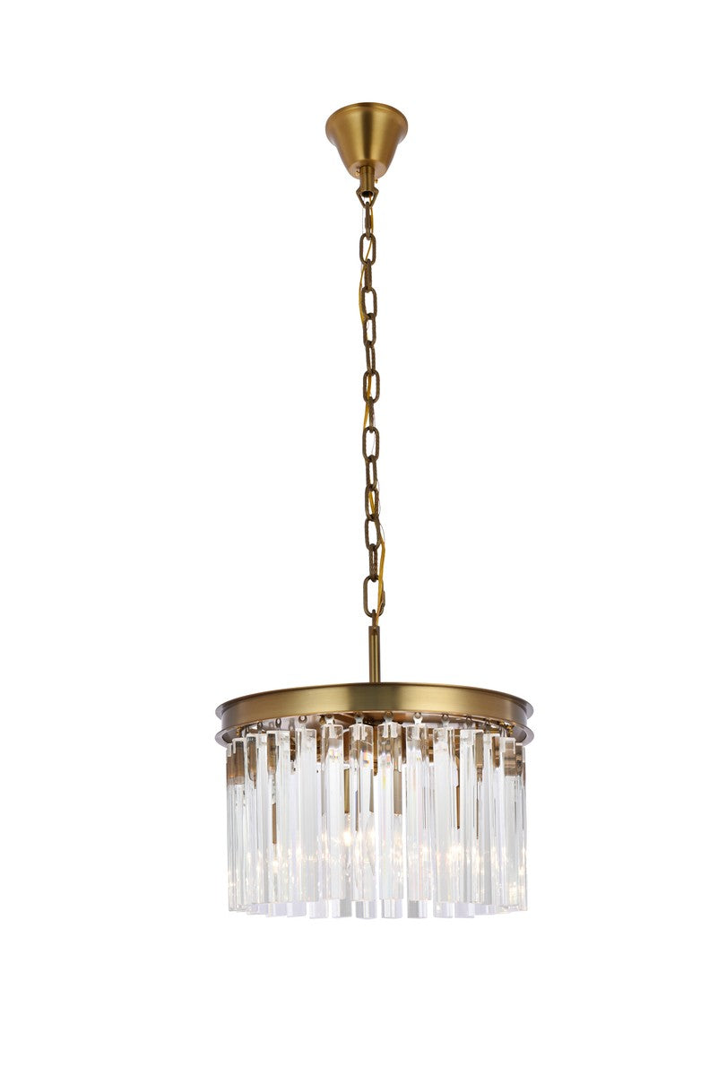 Elegant Sydney 1208D16SG/RC Pendant Light - Satin Gold