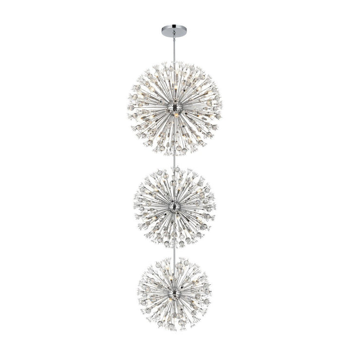 Elegant Vera 2500G44L3C Chandelier Light - Chrome