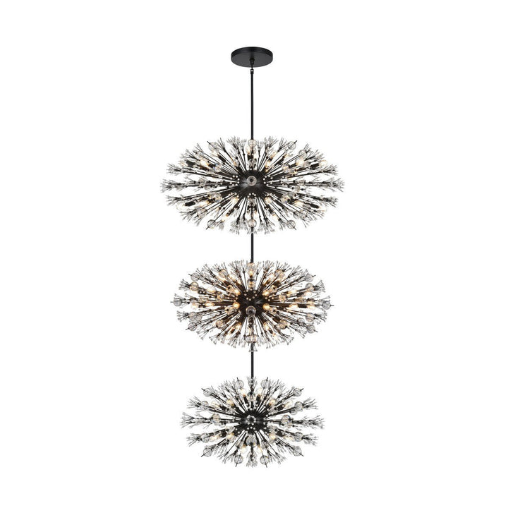 Elegant Vera 2500G50L3BK Chandelier Light - Black