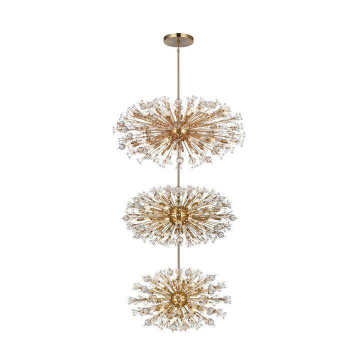 Elegant Vera 2500G50L3SG Chandelier Light - Satin Gold