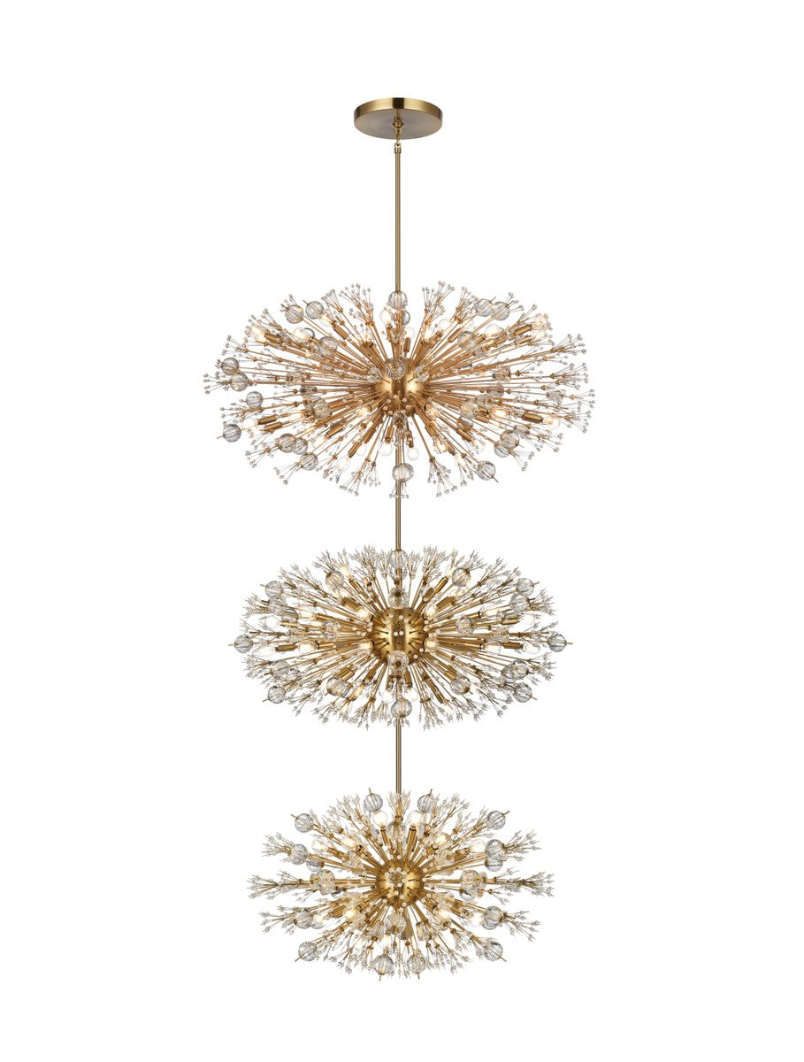 Elegant Vera 2500G50L3SG Chandelier Light - Satin Gold