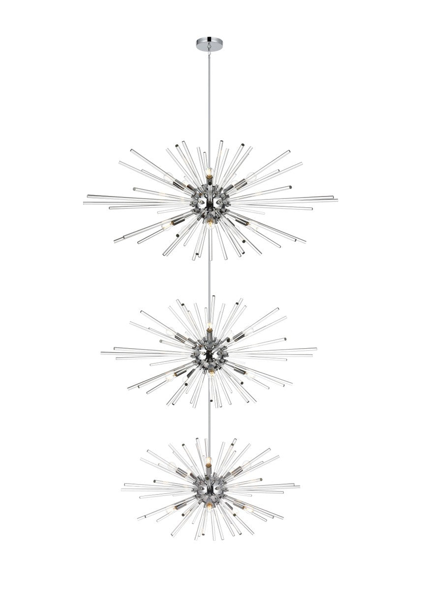 Elegant Sienna 2502G46L3C Chandelier Light - Chrome