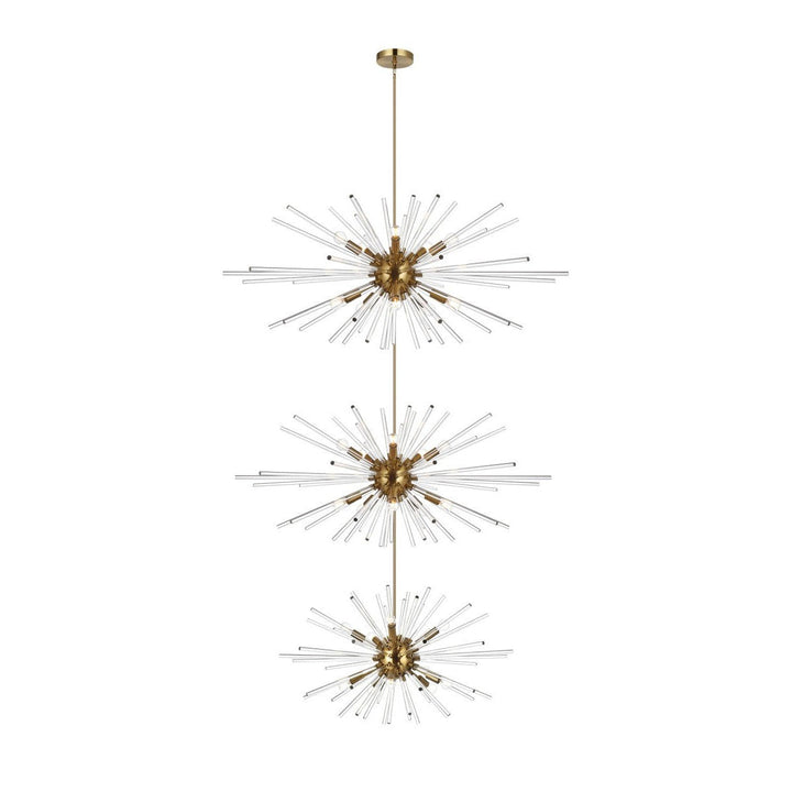 Elegant Sienna 2502G46L3SG Chandelier Light - Satin Gold