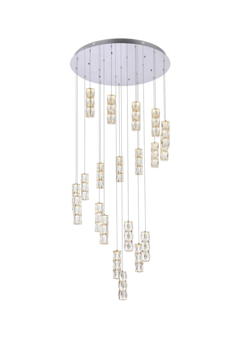 Elegant Polaris 3500D38C Chandelier Light - Chrome